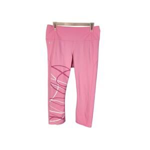 Under Armour Pink Leggings with White Accents